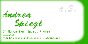 andrea spiegl business card